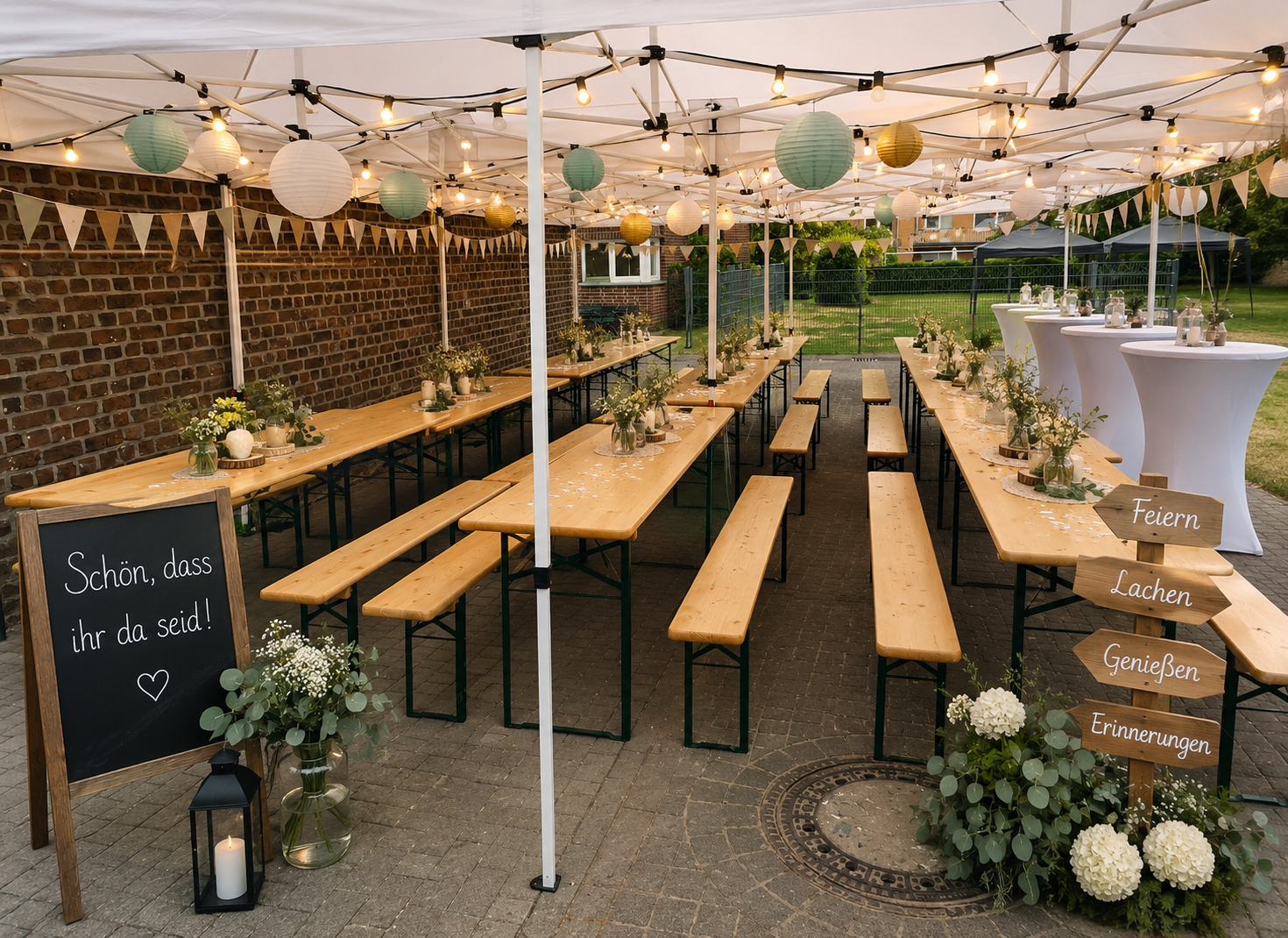 Gartenparty Festzelt