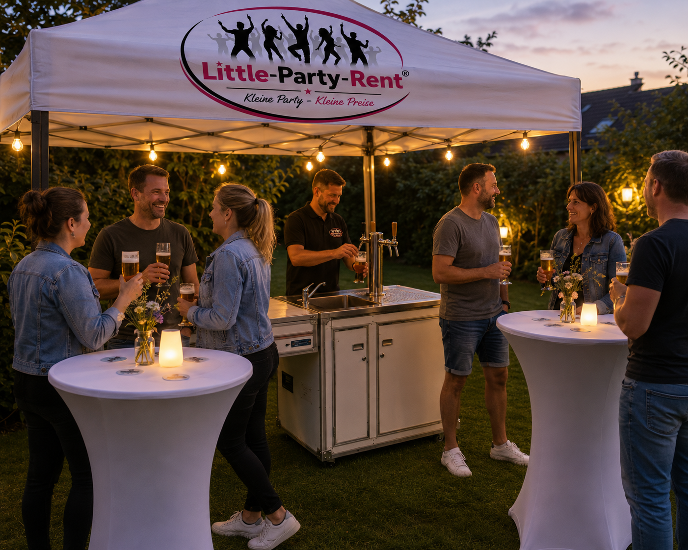 Gartenparty Stehtische
